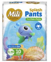 Fralda Splash Pants P Praia E Piscina G-XG 10 Un - Mili