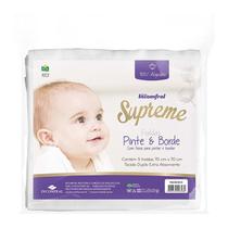 Fralda Supreme Pinte E Borde Branca Com 5 Unidades 70x70 Baby Incomfral Cor:Branca Fralda Supreme Pinte E Borde Branca Com 5 Unidades 70x70 Baby Incomfral Cor:Branca