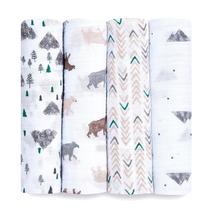 Fralda Swaddle Aden + Anais Essentials Bear Necessities - Pacote com 4