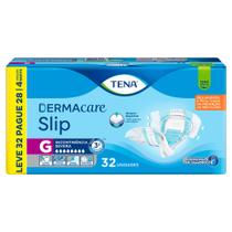 Fralda Tena Dermacare Slip Tamanho G Leve 32 Pague 28 Unidades Descartáveis