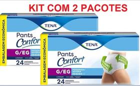 Fralda Tena Pants Confort Geriátrica- G/EG - com 24 Un - (Kit com 2 Pacotes)
