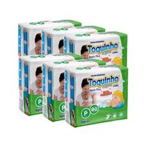 Fralda Toquinho de Gente Basic Plus 6 Pacotes Tamanho P - 80 Unidades
