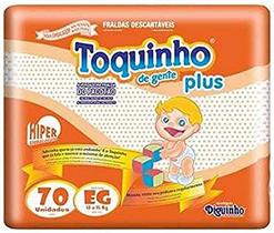 Fralda Toquinho Mega Tamanho EG com 70 unidades