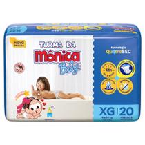 Fralda Turma da Mônica Baby Jumbo XG com 20un Fralda Turma da Mônica Baby Jumbo XG com 20un
