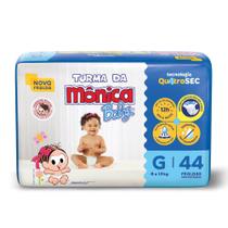 Fralda Turma da Mônica Baby Mega G com 44un