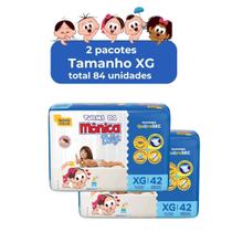 Fralda turma da mônica baby Mega kit 2 pacotes Fralda turma da mônica baby Mega kit 2 pacotes