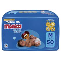 Fralda Turma da Mônica Baby Mega M com 50un Fralda Turma da Mônica Baby Mega M com 50un