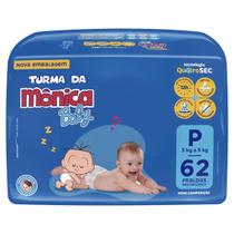 Fralda Turma da Mônica Baby Mega P com 62un Fralda Turma da Mônica Baby Mega P com 62un