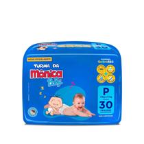 Fralda Turma da Mônica Baby Mega Tamanho P 30 Unidades Descartáveis