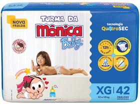 Fralda Turma da Mônica Baby Mega Tamanho XG 42 Unidades Descartáveis