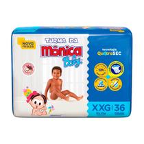 Fralda Turma da Mônica Baby Mega Tamanho XXG 36 Unidades Descartáveis