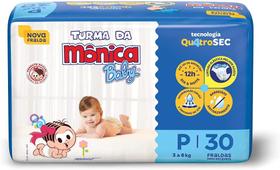 Fralda Turma da Mônica Baby P Jumbo
