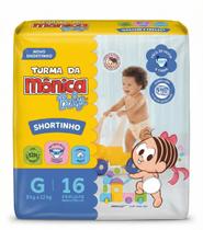 Fralda Turma da Mônica Baby Shortinho G 16 Un - 9 a 13kg