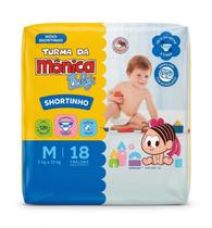 Fralda Turma da Mônica Baby Shortinho Tam M 18 Unidades