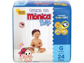 Fralda Turma da Mônica Baby Tam. G 7 a 11kg