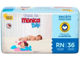 Fralda Turma da Mônica Baby Tam. RN até 4,5kg
