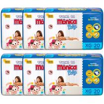 Fralda Turma da Mônica Baby - Tam XG Jumbo - ATACADO BARATO - 120 Unidades/Tiras