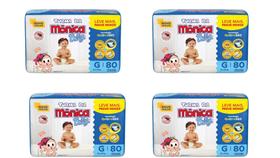 Fralda Turma da Mônica Hiper BAG Pacotão - TAM G- 320 unidades - Atacado Barato