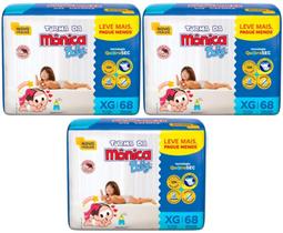 Fralda Turma da Mônica Hiper BAG Pacotão - TAM XG - 204 unidades - Atacado Barato