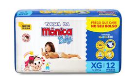 Fralda turma da monica jumbinho xg c/12