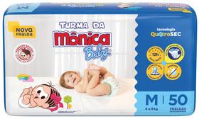 Fralda turma da monica mega M C/50 tiras