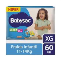 Fralda Ultrasec Babysec XG 60 Unidades Protecao e Conforto para o Seu Bebe!