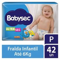 Fraldas Babysec Ultrasec Galinha Pintadinha tamanho P Com 42 Unidades