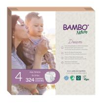 Fraldas Bambo Nature Dream hipoalergênicas tamanho 4 (15-31 libras)