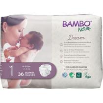 Fraldas Bambo Nature Hipoalergênicas Tamanho 1 (36 Unidades)