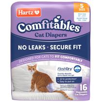 Fraldas Cat Hartz Comfitables, tamanho S, 16 unidades, 12 horas, proteção