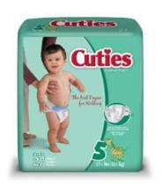 Fraldas Cuties Premium Jumbo Size 5 108/PK para bebês