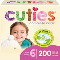 Fraldas Cuties Skin Smart Absorvente Hipoalergênico Tamanho 6 200