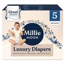 Fraldas de Luxo Millie Moon Tamanho 5 108 unidades Fraldas de Luxo Millie Moon Tamanho 5 108 unidades