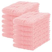 Fraldas de Musseline Lovely Care - Pacote com 12 Unidades (100% Algodão) - Rosa