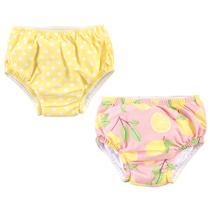 Fraldas de natação Hudson Baby, unissex, rosa, limões de 6 a 12 meses x2