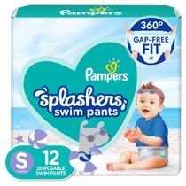Fraldas de natação Pampers Splashers, tamanho pequeno, 12 unidades