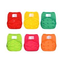 Fraldas De Pano Para Bebês Recém-Nascidos, Conjunto De 6 Peças, Impermeáveis, Ecológicas,