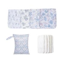 Fraldas De Pano Reutilizáveis E Laváveis Com Bolsa Impermeável HappyFlute Conjunto De Presentes