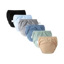 Fraldas De Pano Reutilizáveis Para Bebês, Calças De Treinamento Laváveis, Roupa Íntima Infantil Para