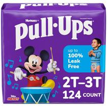 Fraldas de Treino Potty Pull-Ups Boys 2T-3T (7-15 kg) - Pacote com 124 Unidades Fraldas de Treino Potty Pull-Ups Boys 2T-3T (7-15 kg) - Pacote com 124 Unidades
