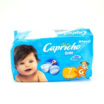 Fraldas descartáveis capricho baby toque macio gruda e desgruda