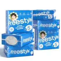 Fraldas Descartáveis Freestyle Hyper Absorbent Tamanho 5 (12+kg) - Pacote com 132 Unidades