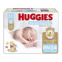 Fraldas Descartáveis Huggies Recém Nascido Rn 34un