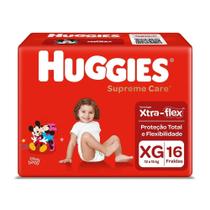 Fraldas Descartáveis Huggies Supreme Care Menina Jumbo Xg 16 Unidades