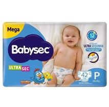Fraldas Descartaveis Infantil Babysec Ultrasec Galinha Pintadinha Mega - Tam P 42un