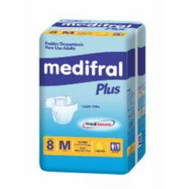 Fraldas Descartáveis Medifral Plus Uso Adulto M 8 unidades
