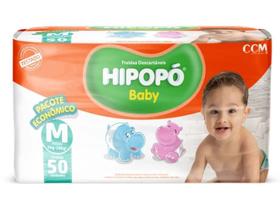 Fraldas Descartáveis Pacote Econômico M Hipopó Baby - 5o unidades