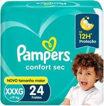 Fraldas descartáveis pampers confort sec mega xxxg c/24 und Fraldas descartáveis pampers confort sec mega xxxg c/24 und