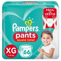 Fraldas descartáveis pampers pants ajuste total xg c/66 und Fraldas descartáveis pampers pants ajuste total xg c/66 und