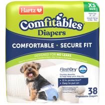 Fraldas descartáveis para cães Hartz Comfitables Extra Small 38ct